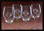 Etched Glass and Coffee Mugs
